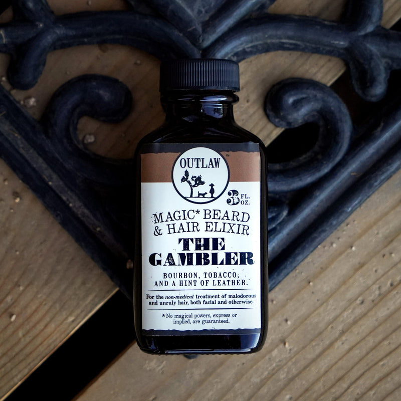The Gambler Whiskey Beard Oil & Hair Elixir Beard Oil Outlaw 