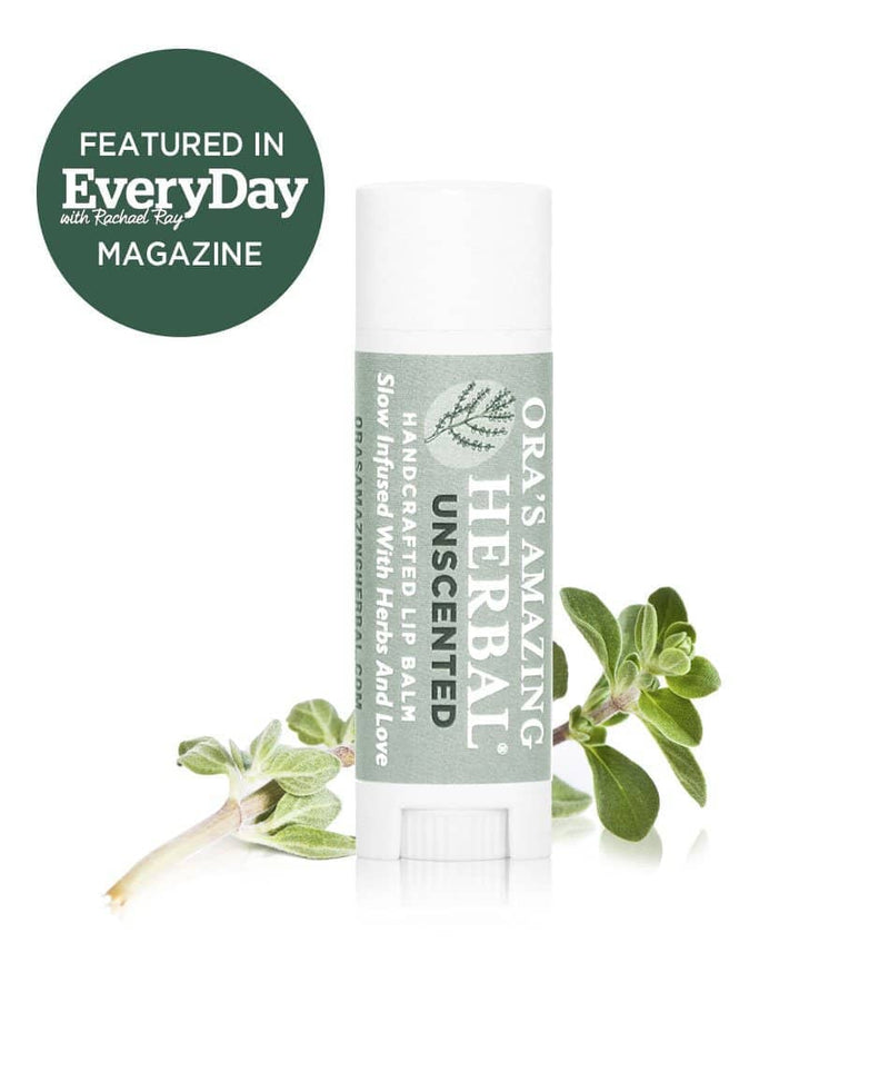 Natural Unscented Lip Balm, Fragrance Free Lip Balm Ora's Amazing Herbal 