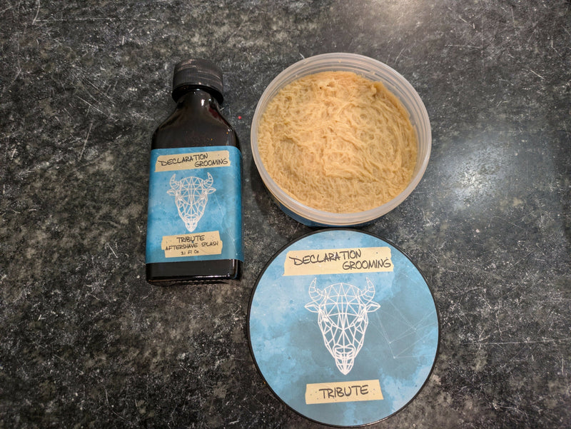 Declaration Grooming Tribute Soap & Aftershave Set NEW Soap and Aftershave Bundle Shavewares 