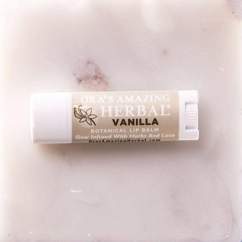 Natural Lip Balm, Herbal Infused, Vanilla Ora's Amazing Herbal 