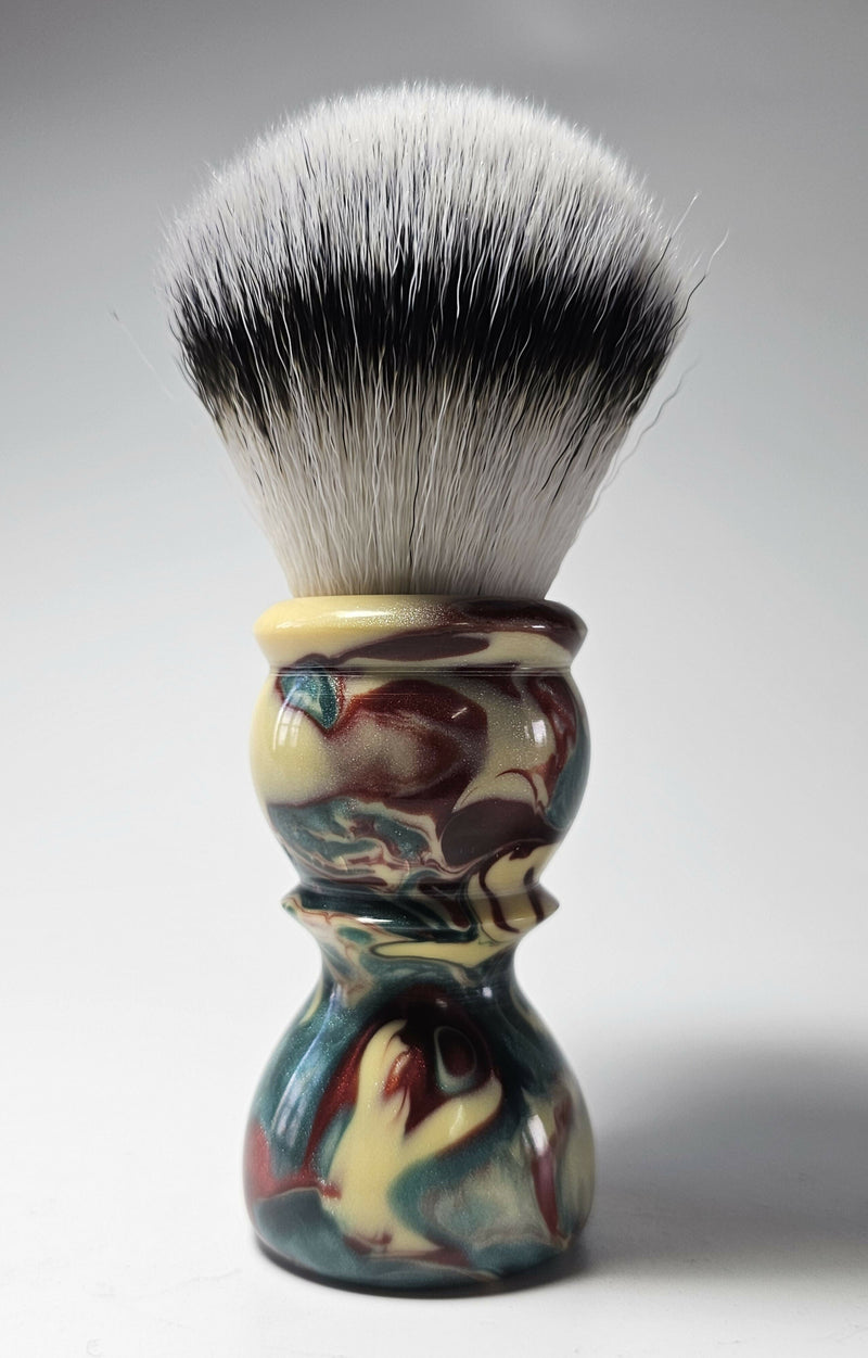 Sawdust Creation Studios resin shaving brush Shaving Brush Tracy Powell 