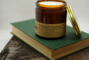 Whiskey Barrel Soy Wax Candle | 16 oz Double Wick Amber Apothecary Jar Candle Prairie Fire Tallow, Candles, and Lavender 