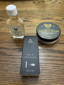 Aylsworth Apex-AL Safety Razor w/ WhollyKaw Shave Soap & Splash Bundle (Man of Mayfair)