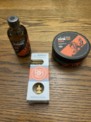 Merkur 34G (Gold) Safety Razor w/ B&M Shave Soap & Splash Bundle (Seville)