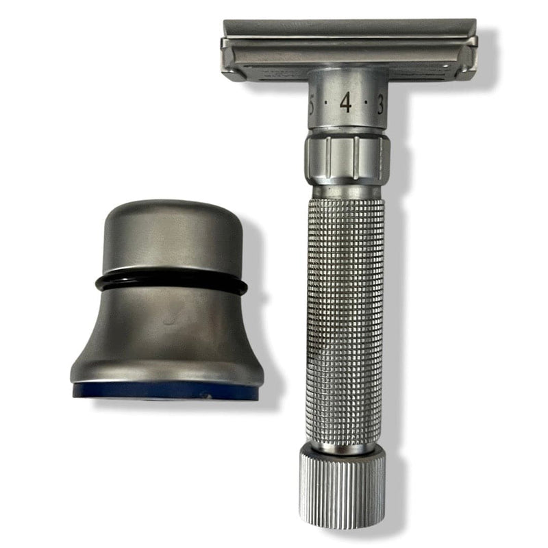 Flexi Adjustable Safety Razor with Stand - by Pearl Shaving (Pre-Owned) Safety Razor Murphy & McNeil Pre-Owned Shaving 