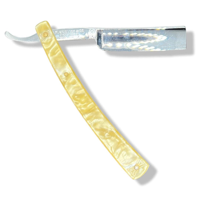 Sta-Sharp (5/8) Straight Razor with Cream Resin Scales - by F. Koeller & Co (Pre-Owned Vintage) Straight Razor Murphy & McNeil Pre-Owned Shaving 