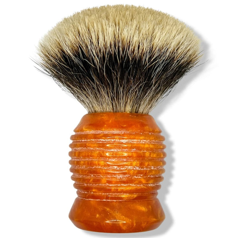 Orange Beehive Shaving Brush (30mm) with Hair Force One Knot - by Smilez for Milez (Pre_Owned) Shaving Brush Murphy & McNeil Pre-Owned Shaving 