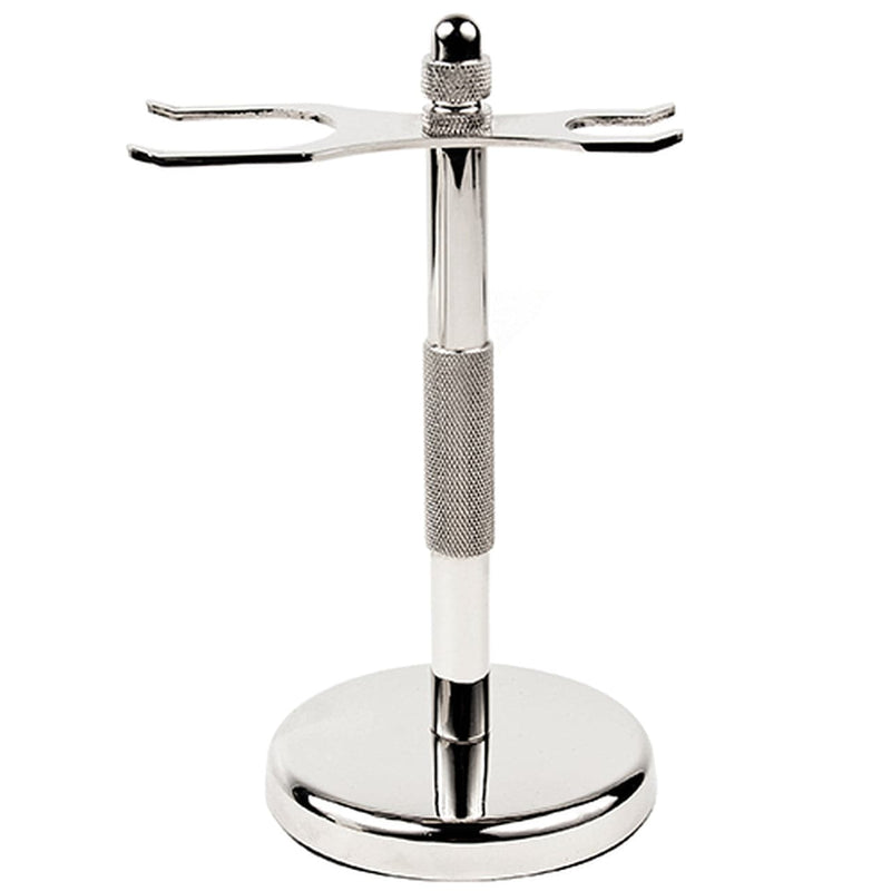 2-Prong Safety Razor and Brush Stand (Chrome) (C2PG) - by Parker Shaving Shaving Stands Murphy and McNeil Store 