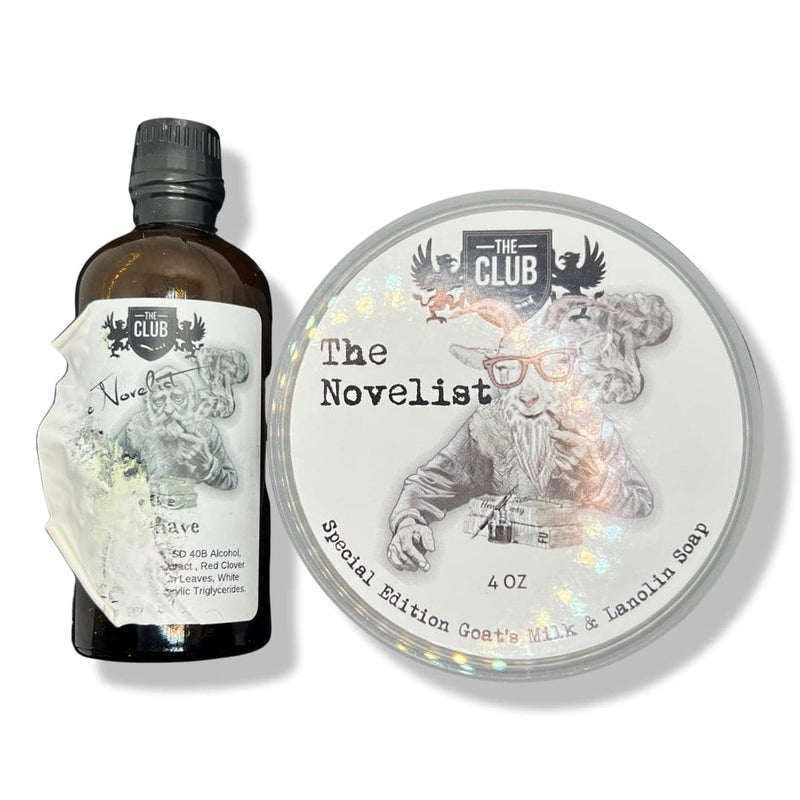 The Novelist Shaving Soap (Goat Milk Base) and Splash - by The Club (Pre-Owned) Soap and Aftershave Bundle Murphy & McNeil Pre-Owned Shaving 