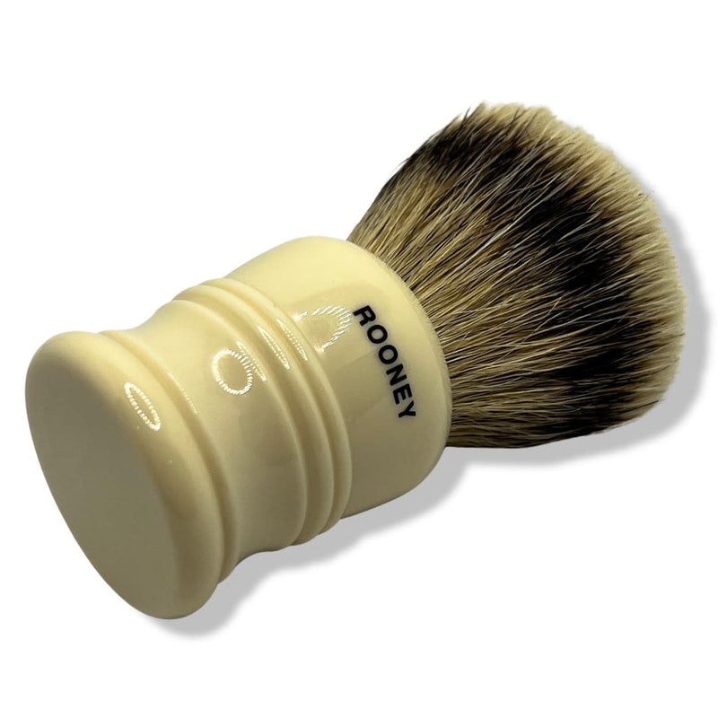 Stubby 2 Super Badger Shaving Brush (28mm - Faux Ivory) - by Rooney (Pre-Owned) Shaving Brush Murphy & McNeil Pre-Owned Shaving 