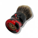 Red & Black Shaving Brush (26mm 2-Band HD Badger) - by Leonidam Brushes (Pre-Owned) Shaving Brush Murphy & McNeil Pre-Owned Shaving 