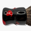 Red & Black Shaving Brush (26mm 2-Band HD Badger) - by Leonidam Brushes (Pre-Owned) Shaving Brush Murphy & McNeil Pre-Owned Shaving 