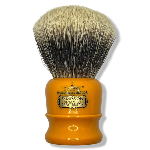 Butterscotch Chubby 2Shaving Brush (27mm Manchurian) CH2 - by Simpsons (Pre-Owned) Shaving Brush Murphy & McNeil Pre-Owned Shaving 