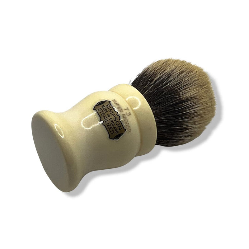 Tulip T3 Super Badger Shaving Brush (22mm - Somerset Generation) - by Simpsons (Pre-Owned) Shaving Brush Murphy & McNeil Pre-Owned Shaving 