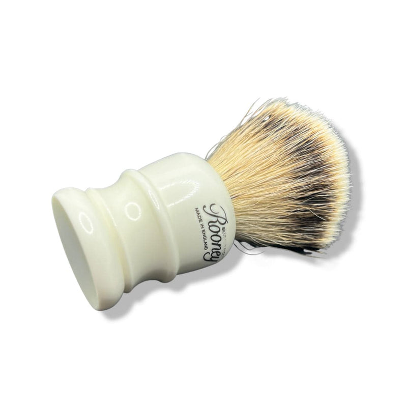 Style 1 Silvertip Badger Shaving Brush (22mm - Porcelain White) - by Rooney (Pre-Owned) Shaving Brush Murphy & McNeil Pre-Owned Shaving 