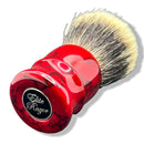 Red & Black 2-Band Badger Shaving Brush (28mm HD) - by Elite Razor (Pre-Owned) Shaving Brush Murphy & McNeil Pre-Owned Shaving 