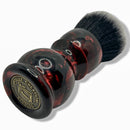 Red & Black Shaving Brush (28mm Synthetic) - by Sawdust Creation Studios (Pre-Owned) Shaving Brush Murphy & McNeil Pre-Owned Shaving 