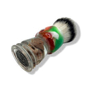 Zen Series 26mm Synthetic Shaving Brush (Green / Pink) - by Teton Shaves (Pre-Owned) Shaving Brush Murphy & McNeil Pre-Owned Shaving 