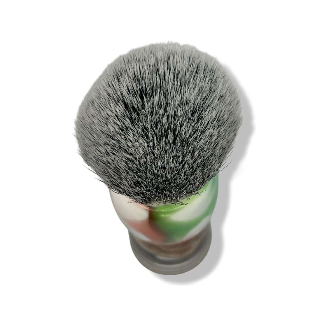 Zen Series 26mm Synthetic Shaving Brush (Green / Pink) - by Teton Shaves (Pre-Owned) Shaving Brush Murphy & McNeil Pre-Owned Shaving 