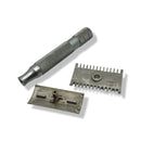 Open Comb Stainless Steel Safety Razor (Bulldog Handle) - by iKon (Pre-Owned) Safety Razor Murphy & McNeil Pre-Owned Shaving 