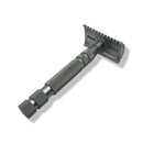 Dual Comb Stainless Steel Safety Razor (OSS Long Handle) - by iKon (Pre-Owned) Safety Razor Murphy & McNeil Pre-Owned Shaving 