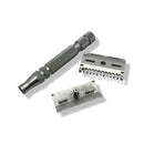 Dual Comb Stainless Steel Safety Razor (OSS Long Handle) - by iKon (Pre-Owned) Safety Razor Murphy & McNeil Pre-Owned Shaving 