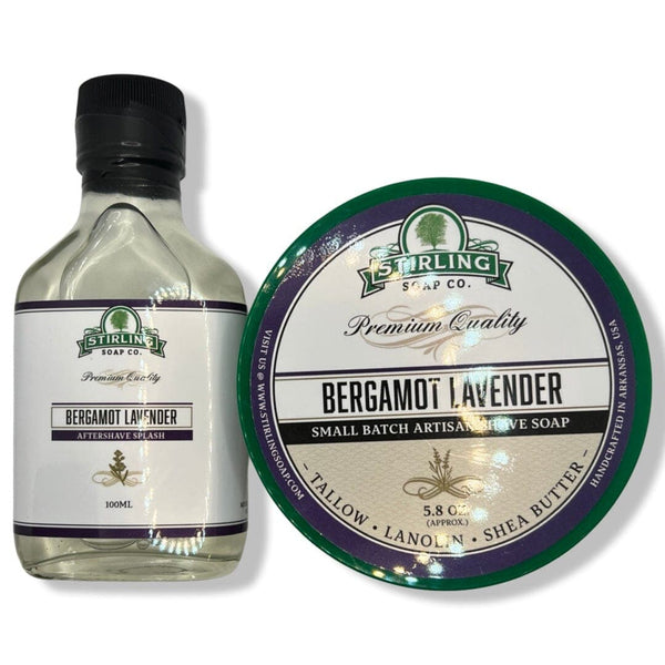 Bergamot Lavender Shaving Soap and Splash - by Stirling Soap Co. (Pre-Owned) Soap and Aftershave Bundle Murphy & McNeil Pre-Owned Shaving 
