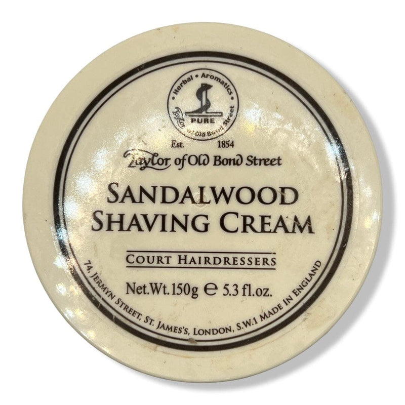 Sandalwood Shaving Cream - by Taylor of Old Bond Street (Pre-Owned) Shaving Cream Murphy & McNeil Pre-Owned Shaving 