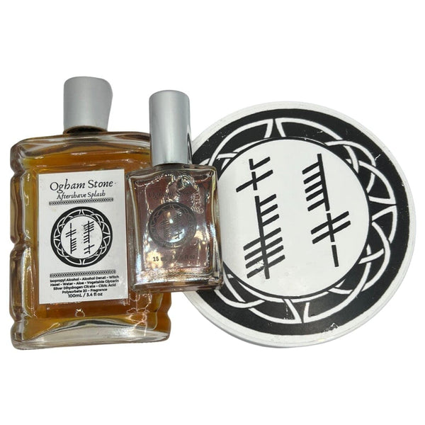Ogham Stone Shaving Soap (AON), Splash, and 0.5oz EDP - by Murphy and McNeil (Pre-Owned) Shaving Soap Murphy & McNeil Pre-Owned Shaving 