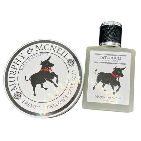 Bull and Bell Patchouli Shaving Soap (Tallow) and Splash - by Murphy and McNeil (Pre-Owned) Shaving Soap Murphy & McNeil Pre-Owned Shaving 