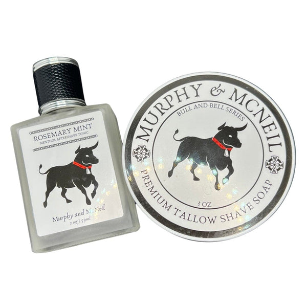 Bull and Bell Rosemary Mint Menthol Shaving Soap (Tallow) and Splash - by Murphy and McNeil (Pre-Owned) Shaving Soap Murphy & McNeil Pre-Owned Shaving 
