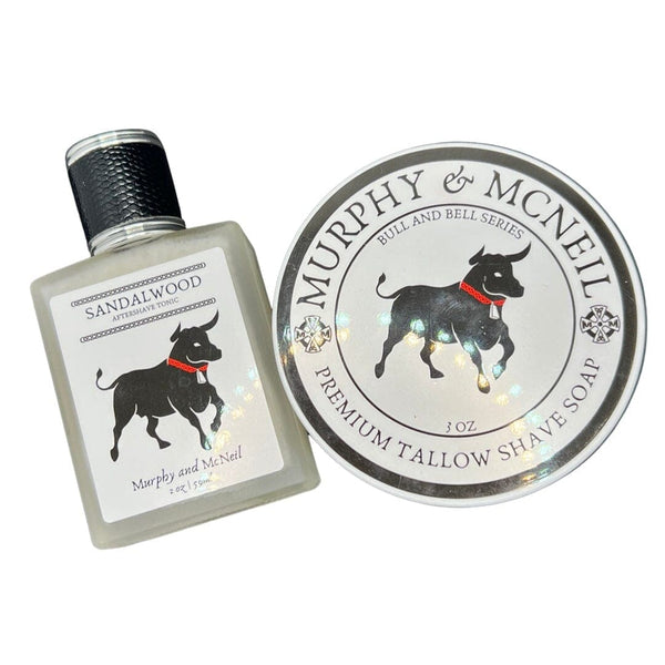 Bull and Bell Sandalwood Shaving Soap (Tallow) and Splash - by Murphy and McNeil (Pre-Owned) Shaving Soap Murphy & McNeil Pre-Owned Shaving 