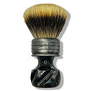 Gray, Black & Speckled Shaving Brush (26mm Manchurian) - by Grizzly Bay Brushes (Pre-Owned) Shaving Brush Murphy & McNeil Pre-Owned Shaving 