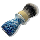 Blue & White Swirl Shaving Brush with Synthetic Badger Knot (28mm) - Pre-Owned Shaving Brush Murphy & McNeil Pre-Owned Shaving 