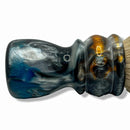 Copper and Turqoise Swirl Shaving Brush (26mm Silvertip) - by Sawdust Creation Studios (Pre-Owned) Shaving Brush Murphy & McNeil Pre-Owned Shaving 