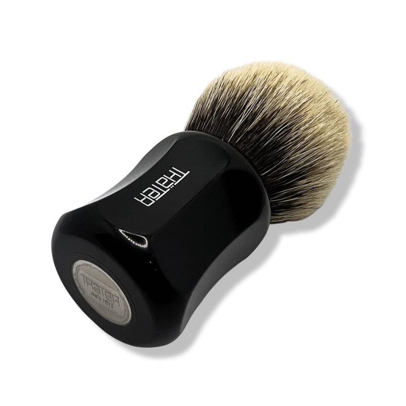4125/4 Black Handle 2 Band Bulb Shaving Brush (30mm) - by H.L. Thater (Pre-Owned) Shaving Brush Murphy & McNeil Pre-Owned Shaving 