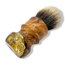 Olive & Gold Badger Shaving Brush (28mm) - by Riva Brushes Shaving Brush Murphy & McNeil Pre-Owned Shaving 
