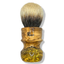 Olive & Gold Badger Shaving Brush (28mm) - by Riva Brushes Shaving Brush Murphy & McNeil Pre-Owned Shaving 