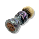 Black & Blue Swirl Shaving Brush (26mm Strike Gold Executive Knot) - by AKA Brushworks (Pre-Owned) Shaving Brush Murphy & McNeil Pre-Owned Shaving 