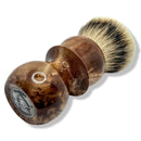 Burl Patterned 28mm Badger Shaving Brush - by Maritime Brushworks (Pre-Owned) Shaving Brush Murphy & McNeil Pre-Owned Shaving 