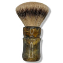 Gold Speck Shaving Brush w/28mm Boti High Mountain Badger Fan - by Turning by Tanz (Pre-Owned) Shaving Brush Murphy & McNeil Pre-Owned Shaving 