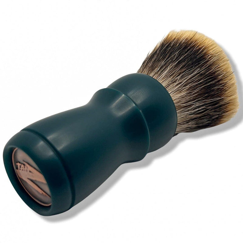 Matte Aqua Green Shaving Brush w/28mm V2 Tanchurian Knot - by Turning by Tanz (Pre-Owned) Shaving Brush Murphy & McNeil Pre-Owned Shaving 