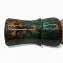 Green Brown Swirl Shaving Brush w/26mm Tanchurian V1 Knot - by Turning by Tanz (Pre-Owned) Shaving Brush Murphy & McNeil Pre-Owned Shaving 