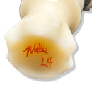 White Iv*ry "Skew" Shaving Brush with L4 Badger Knot - by Turn N Shave (Pre-Owned) Shaving Brush Murphy & McNeil Pre-Owned Shaving 