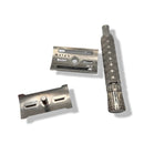 Meta 4 Flair Tip Stainless Steel Safety Razor - by Phoenix Artisan Accoutrements (Pre-Owned) Safety Razor Murphy & McNeil Pre-Owned Shaving 