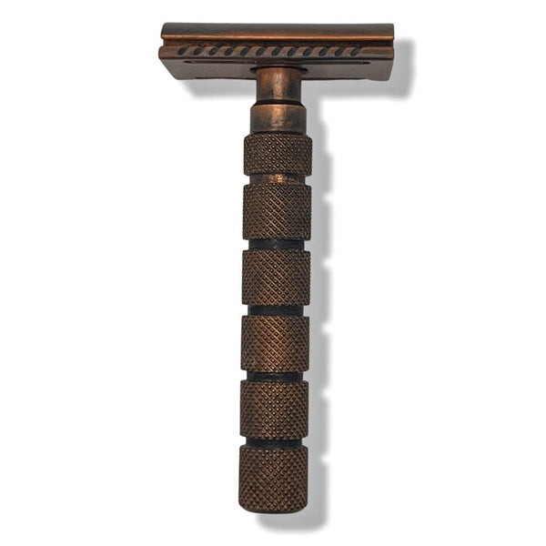 Outlaw Cu DE Copper Safety Razor (Standard Plate, Bravo Handle) - by Alpha Shaving (Pre-Owned) Safety Razor Murphy & McNeil Pre-Owned Shaving 