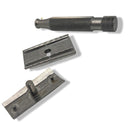 Slant Style Stainless Steel Safety Razor (S1 Head, Atlas Handle) - by Above the Tie (Pre-Owned) Safety Razor Murphy & McNeil Pre-Owned Shaving 