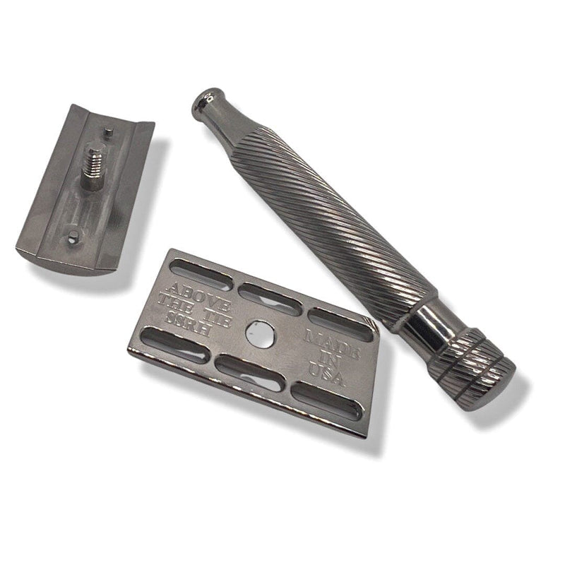 Windsor Style Polished Stainless Steel Safety Razor (SSRH Head, Calypso Handle) - by Above the Tie (Pre-Owned) Safety Razor Murphy & McNeil Pre-Owned Shaving 