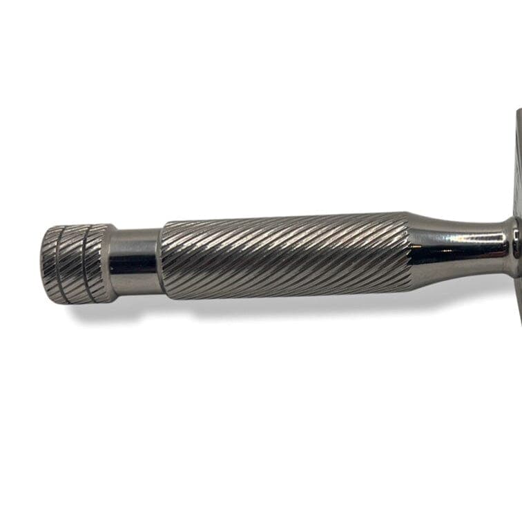 Slant Style Polished Stainless Steel Safety Razor (S1 Head, Atlas Handle) -  by Above the Tie (Pre-Owned)