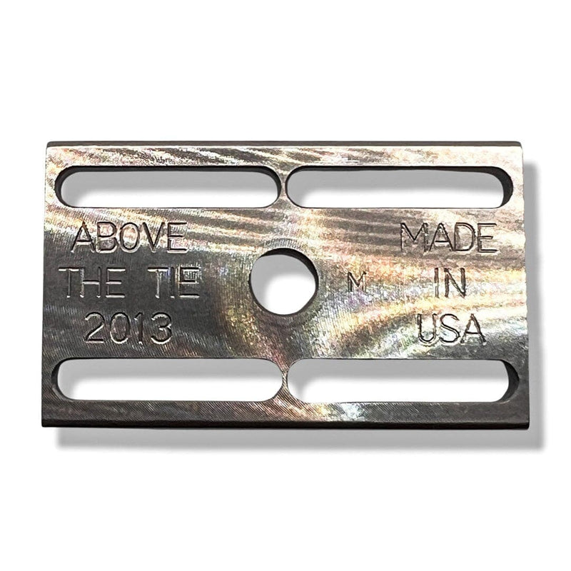 Safety Razor Baseplates (Choose Model) - by Above the Tie (Pre-Owned) Razor Parts Murphy & McNeil Pre-Owned Shaving M - Solid Bar - Brushed Stainless 